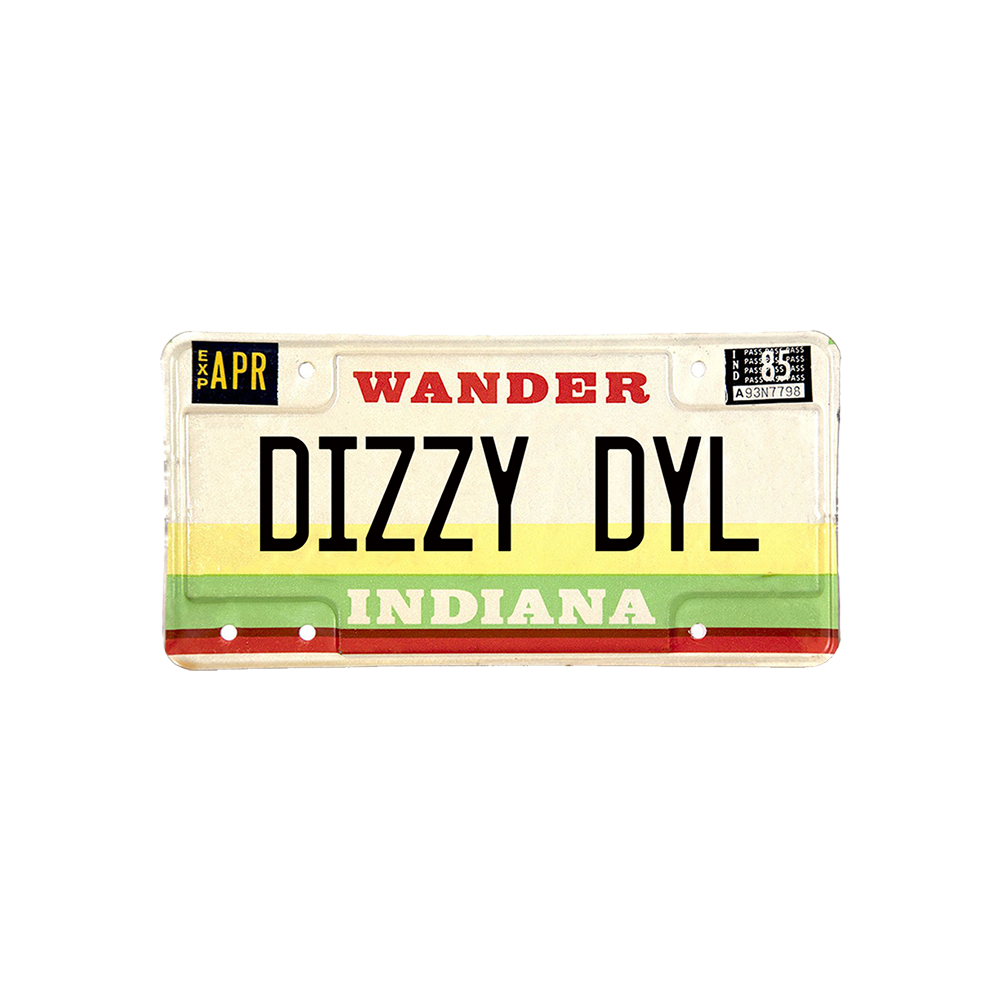Dizzy Dyl Plate Bumper Sticker